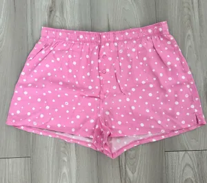 Victoria's Secret PINK White Pink Polka Dot Pajama Shorts thumbnail 1