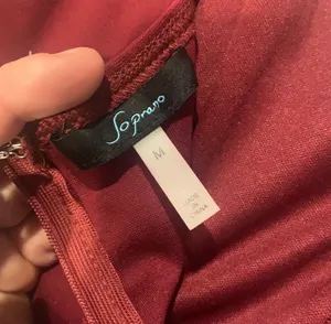 Soprano Maroon Envelope Romper thumbnail 3