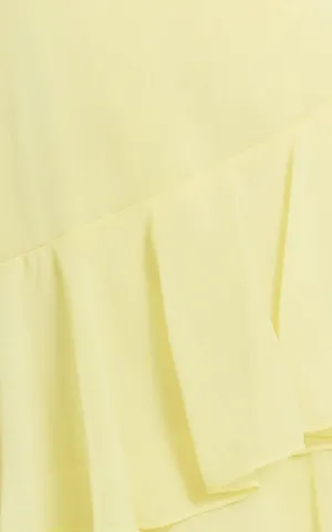 New Showpo Johanna Midi Dress Straight Neck Tiered Dress Size Small MSRP $99 thumbnail 6