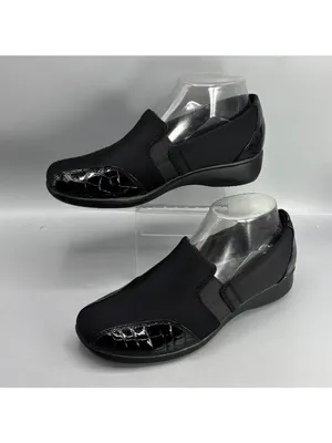 Clarks Noreen Will Shoes Womens 7.5 Black Round Toe Casual Slip On 26102169 thumbnail 2