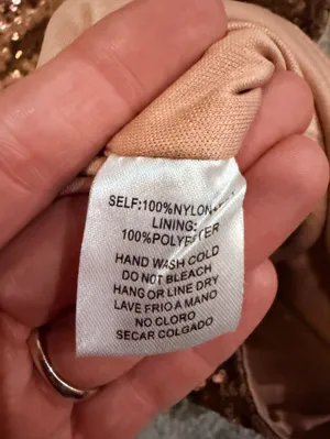 Privy Rose Gold Sequin Crop Top thumbnail 7