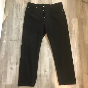 Rag & Bone Size 32 Maya High Rise ankle slim jean in black thumbnail 1