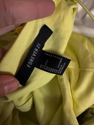 Forever 21 Lime Chartreuse Spaghetti Strap Cami Crop Top Womens Size Small Seaml thumbnail 5