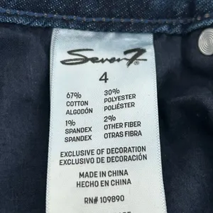 Seven7 Slim Straight Jeans Dark Blue Size 4 thumbnail 12