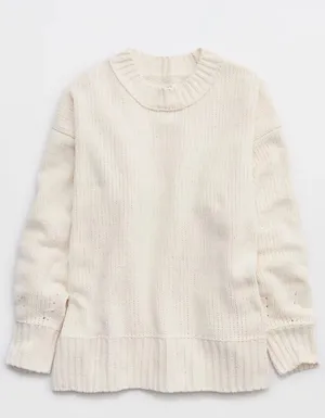 Aerie Like Candy Chunky Knit Crew Sweater thumbnail 6