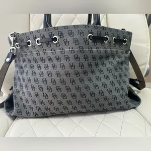 Dooney & Bourke Monogram Signature Tassel Tote Vintage purse thumbnail 3