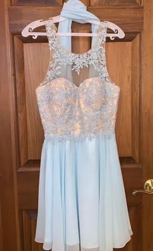PromGirl Blue Homecoming Dress thumbnail 1