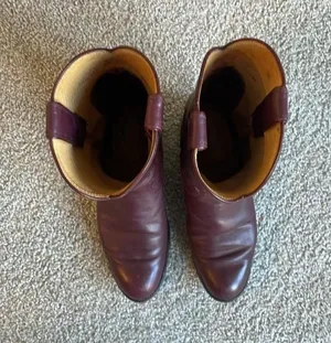 Justin Boots Burgundy ladies L3068 size 5C thumbnail 4