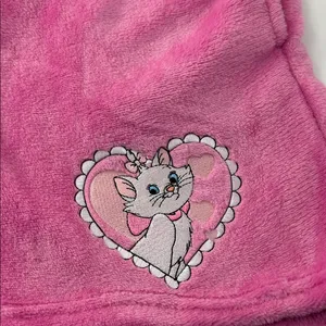 Disney Pink Fleece Shorts with Cat Design thumbnail 7