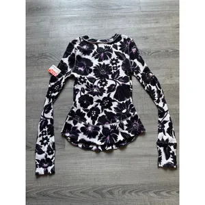 Free People Movement Rally Printed Layer Size Small Garden Floral Lilac thumbnail 6