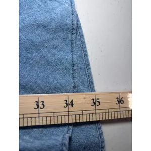J.Crew‎ Chambray Denim Fit & Flare Dress Size 4 Blue V-Neck Flutter Sleeve thumbnail 11