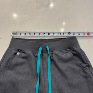 FIGS Zamora High-Rise Jogger Scrub Pant in Graphite Gray Size Small Petite thumbnail 7
