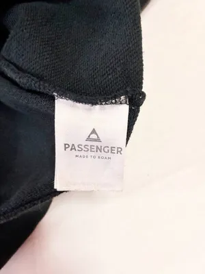 Passenger Chica Oversized Graphic Crewneck Sweatshirt Organic Cotton - L - Black thumbnail 5