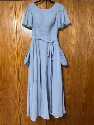 Dusty Blue Formal Dress Size XS thumbnail 3