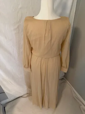 bohme Beige Wrap Maxi Dress with Waist Tie thumbnail 6