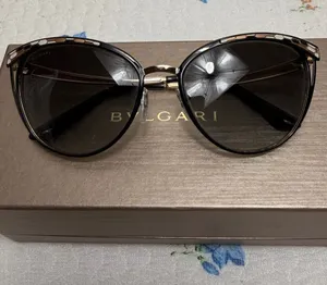 Bulgari Black and Gold Cat-Eye Sunglasses thumbnail 1