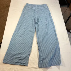 Habitual womens wide leg pinstripe lightweight denim pants. Size 0/25. boho thumbnail 5