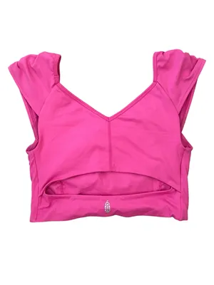 FREE PEOPLE Movement Breathe Deeper Cami Active Workout Yoga in Magenta Minx M thumbnail 5