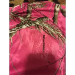 Realtree Women's Juniors Camo Pink Short Sleeve Shirt ActiveT-Shirt Size Large thumbnail 7