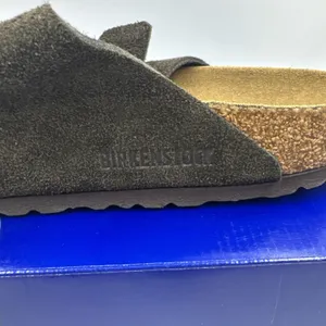 Birkenstock Arizona Mocca Brown Soft Footbed Suede Leather Women Sandals Size 8 thumbnail 11