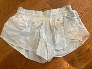 White Lululemon Hotty Hot Shorts 2.5" thumbnail 1
