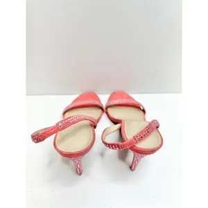 Marc Fisher Betila Pink Rhinestone Slingback Stiletto Sandals Womens 7.5 M‎ thumbnail 5