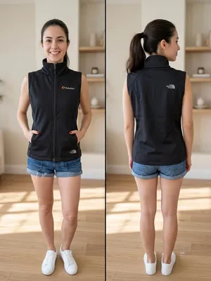 The‎ North Face Women's Black Softshell Vest thumbnail 2