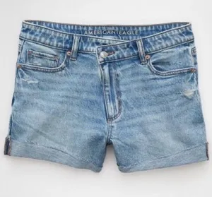 American Eagle Outfitters Light Wash Denim Cutoff Shorts thumbnail 1