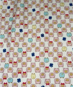 Crystina Binna Pig Head Pajama Set Size LG Beige Button Front Top Pull On Pants thumbnail 11