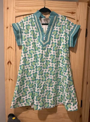 blue and green dress Size M thumbnail 1