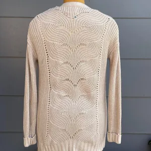 Cream duster knit cardigan Sz small thumbnail 3