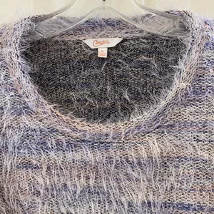 FINAL MARKDOWN Ladies’ Candie’s Fuzzy LS Sweater (XL) thumbnail 2
