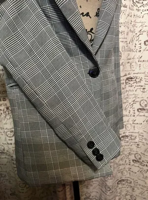 Bershka 70- NWT  Plaid Blazer XS thumbnail 7