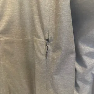 LULULEMON The Drizz Jacket Grey size 10‎ Waxed Coated Water Resistant Reflective thumbnail 6