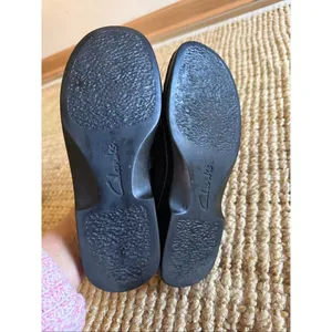 Clarks Black Leather Clogs Women Size 8 M Slip On Comfort Shoes thumbnail 6