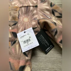 O’Neill Super Fleece Flannel Pattern Floral Multi Color Pink Purple Soft Size M thumbnail 5