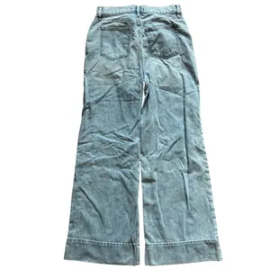 LOFT High Waist Palazzo Jeans‎ Size 26 Wide Leg Denim Blue thumbnail 5