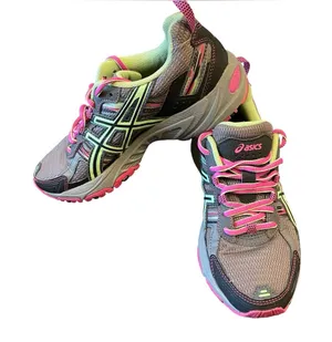 Asics Gel-Venture-5 Women Sz 6 Trail Running Shoes Pink Gray Athletic Sneaker thumbnail 1