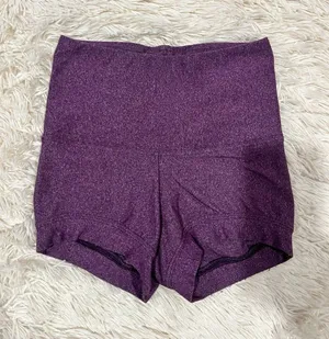Ktrna Dance Short Size XS Adult : Purple Dance Short Heather X-Small thumbnail 1