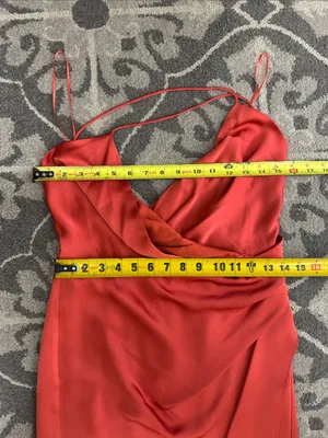 Jay Godfrey Prime Asymmetric Spaghetti Strap Satin Wrap Dress | Size 4 thumbnail 11