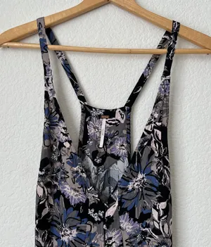 Free People Purple Floral Dress thumbnail 3