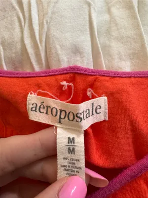 Aeropostale Dress Hibiscus Flowers Orange Pink Purple Medium 2009 thumbnail 3