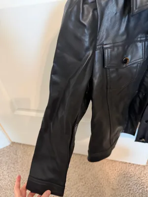 NWT Faux Leather Jacket thumbnail 2
