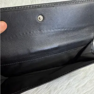 y2k COACH Vintage Soho Black Turn Lock Wallet thumbnail 6