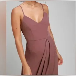 Lulus Reinette Mauve Purple Corset Slip Wrap Midi Dress Size XS thumbnail 3