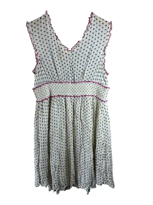 Anthropologie Lilka Maggie Embroidered Paisley Rayon Jersey Dress Size L Boho thumbnail 6