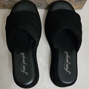Free People Almost Paradise Platform Blk/Noir 3 Size 38 EU 8 66684663 thumbnail 9