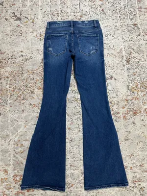 Vervet Flare Jeans Leopard Slit Size 26 thumbnail 11