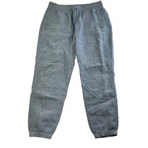 Athleta Sz 12 Retreat Linen Pull On Jogger Pants in Chambray Blue Women’s 531704 thumbnail 1