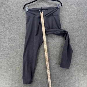Popflex Gray Crossover Cropped Leggings Size Large Heathered Activewear Yoga thumbnail 10